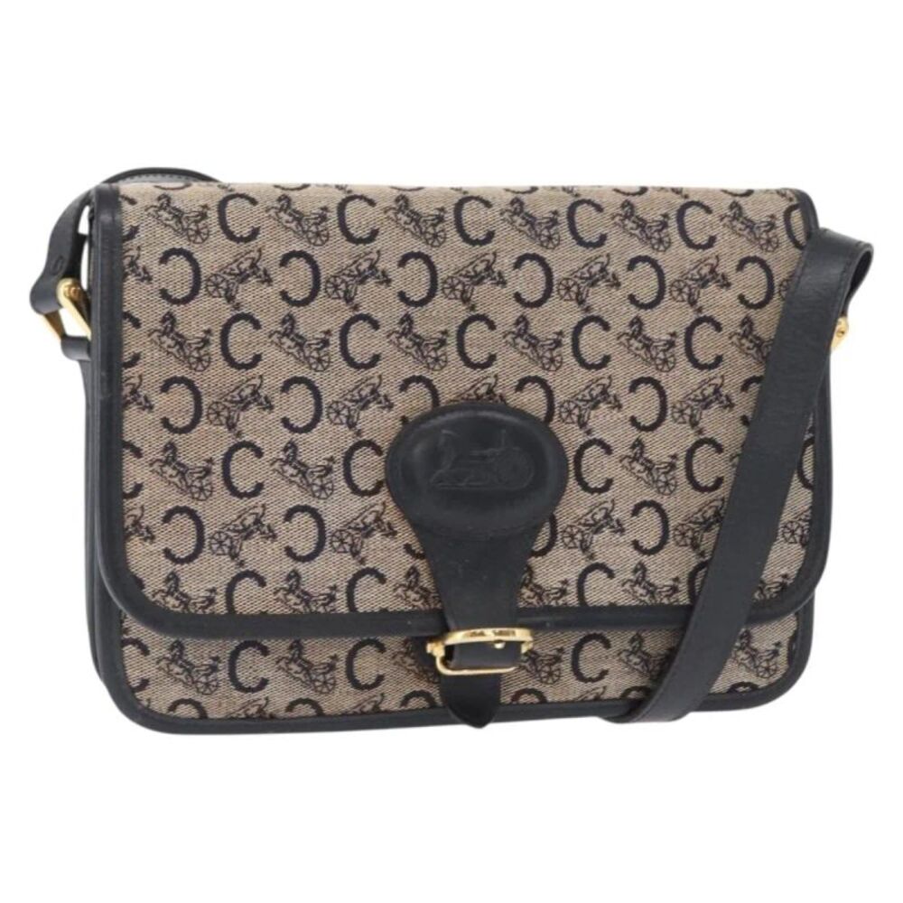 Celine C Sulky Canvas Navy Canvas Shoulder Bag Bag